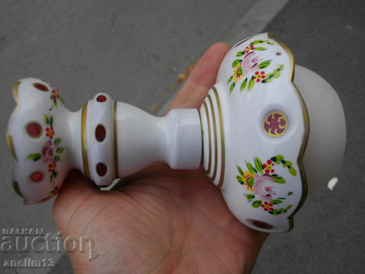 OLD PORCELAIN CHANDELIER LAMP - 5