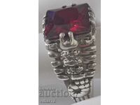 Δαχτυλίδι από μασίφ ασήμι