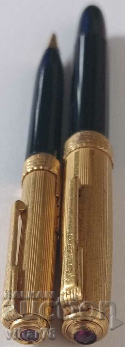 Licitație Set pix Moscova cu penita aurie