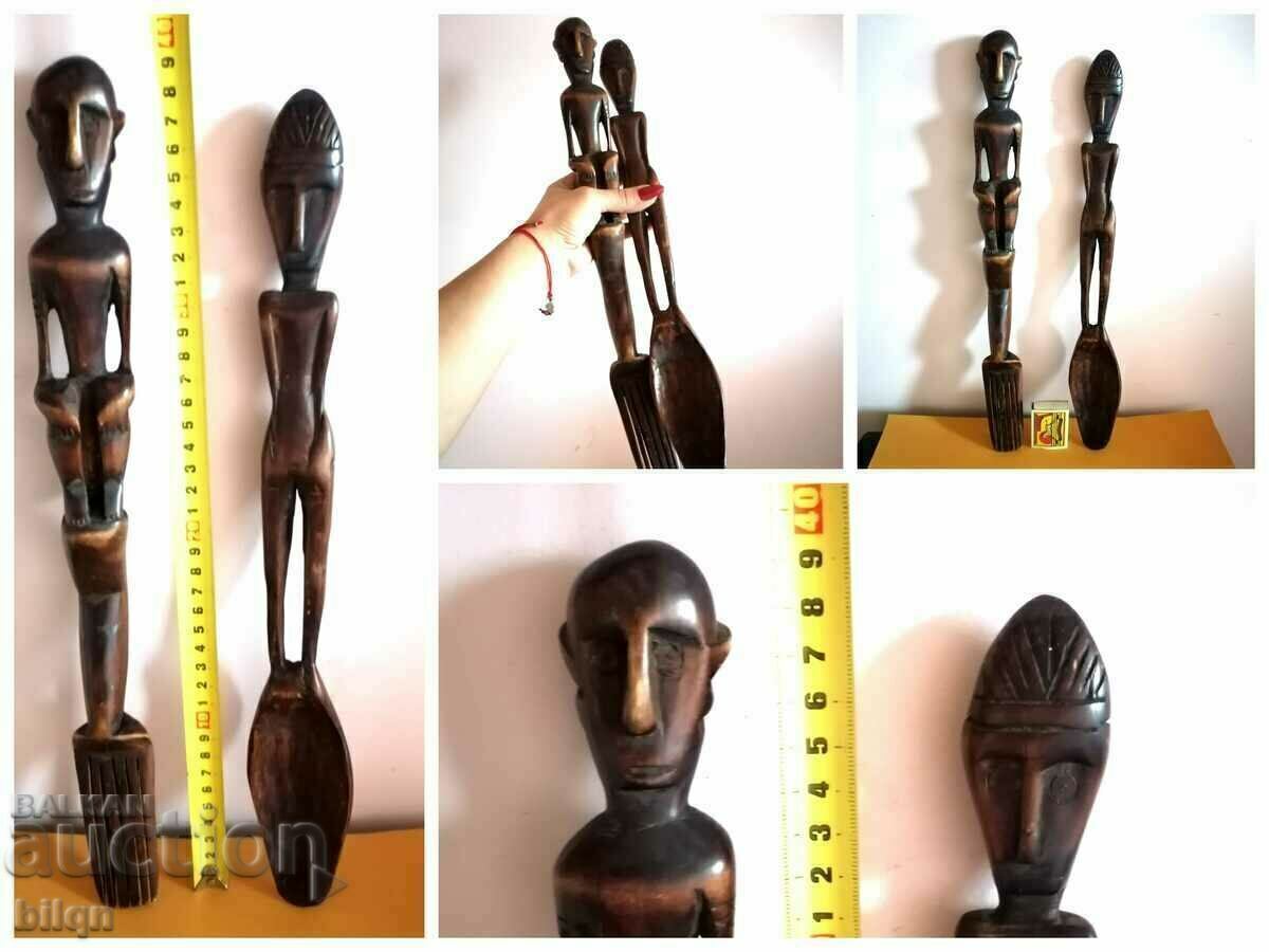 Awesome Huge Fork And Spoon-Wood Carving - 7 Awesome Huge Fork And Spoon-Wood Carving - 7