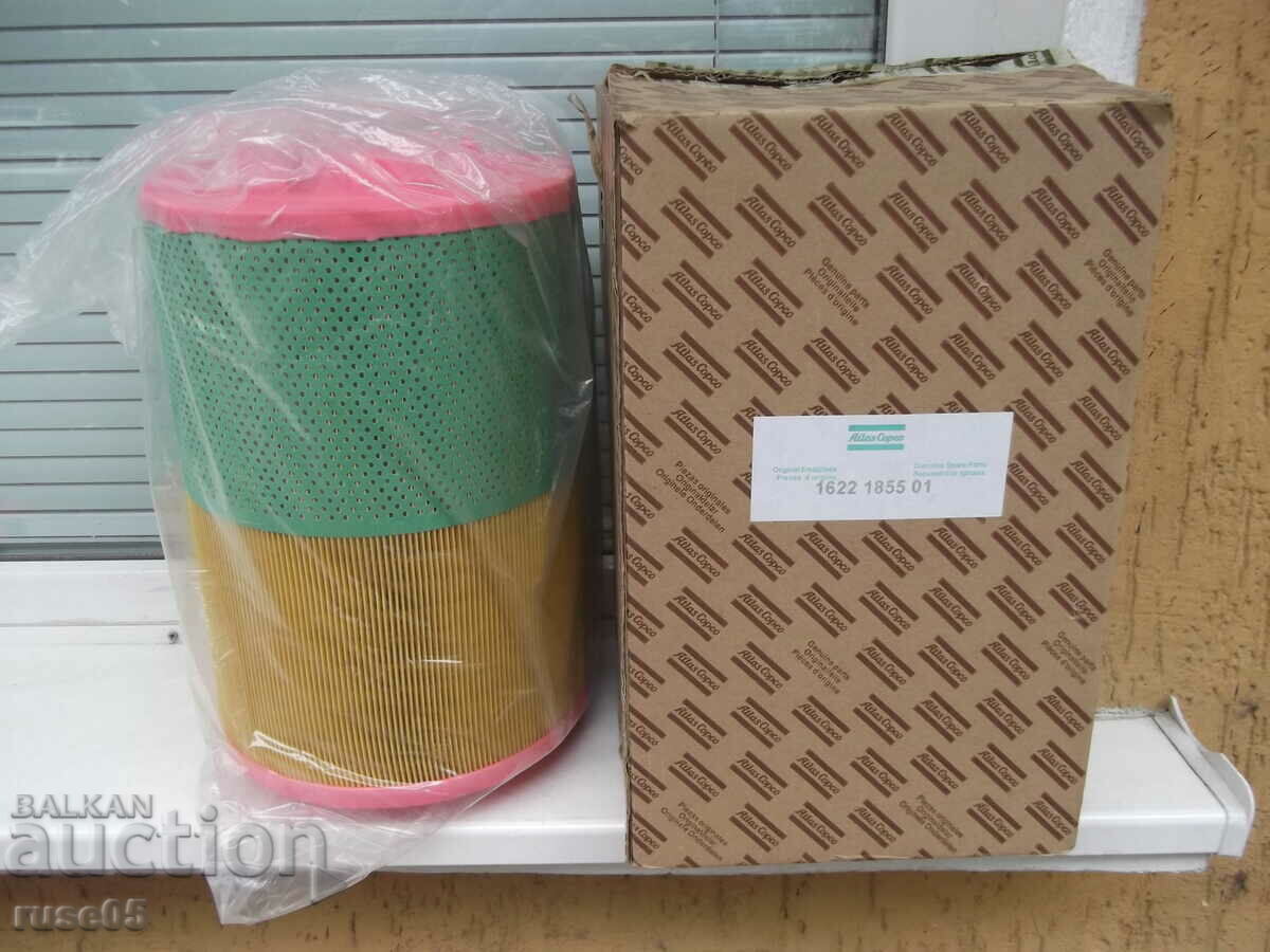 Air filter "Atlas Copco - 1622 1855 01" new with price 100.00 BGN | € 51.13 Air filter "Atlas Copco - 1622 1855 01" new with price 100.00 BGN | € 51.13