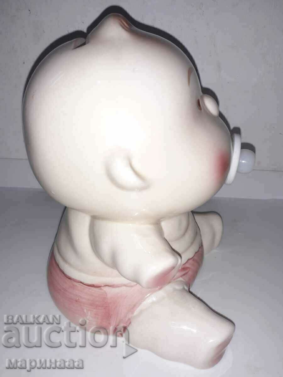 Auction OLD PIGGY BANK WITH LOCK Auction OLD PIGGY BANK WITH LOCK