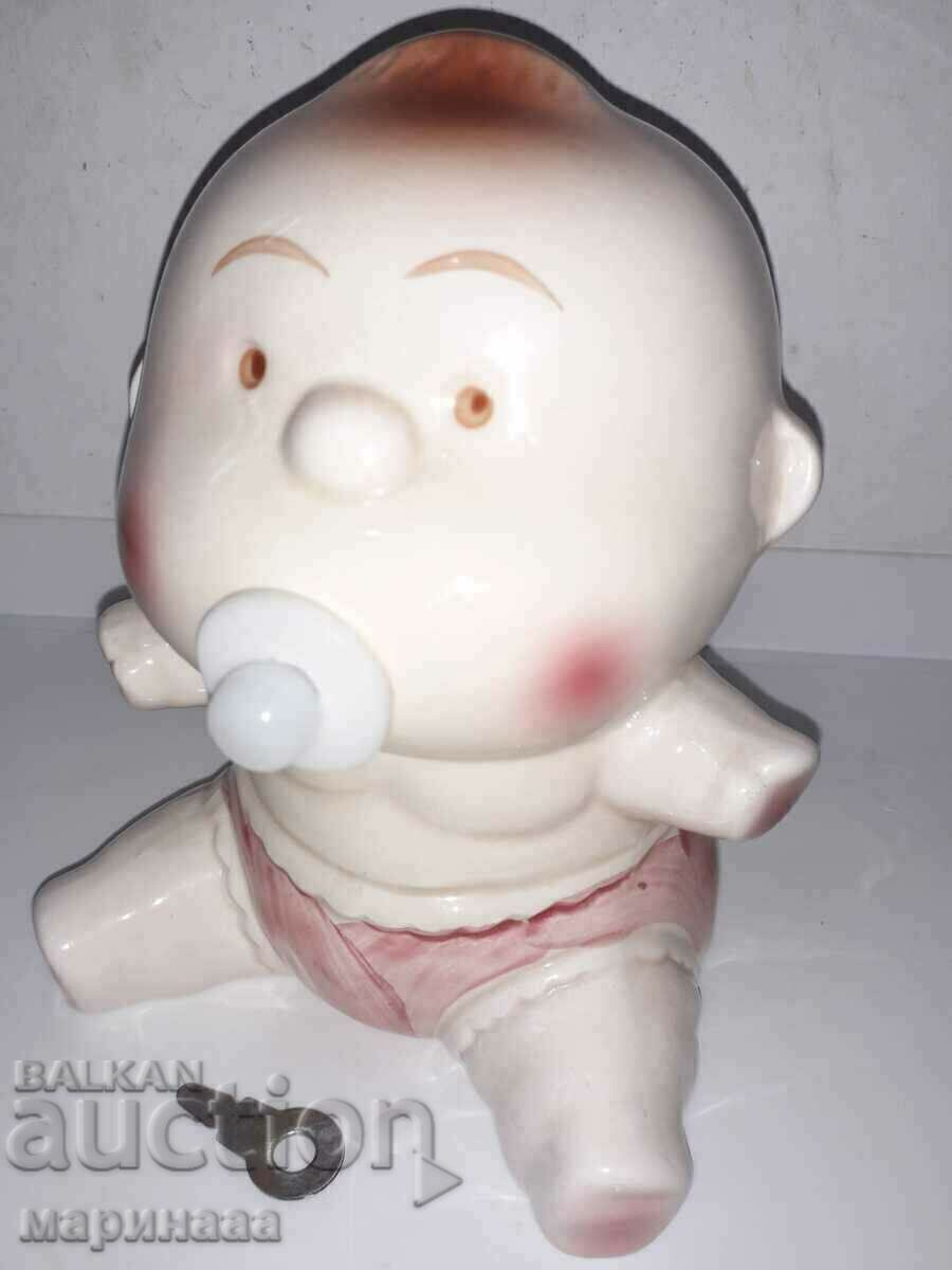 OLD PIGGY BANK WITH LOCK OLD PIGGY BANK WITH LOCK