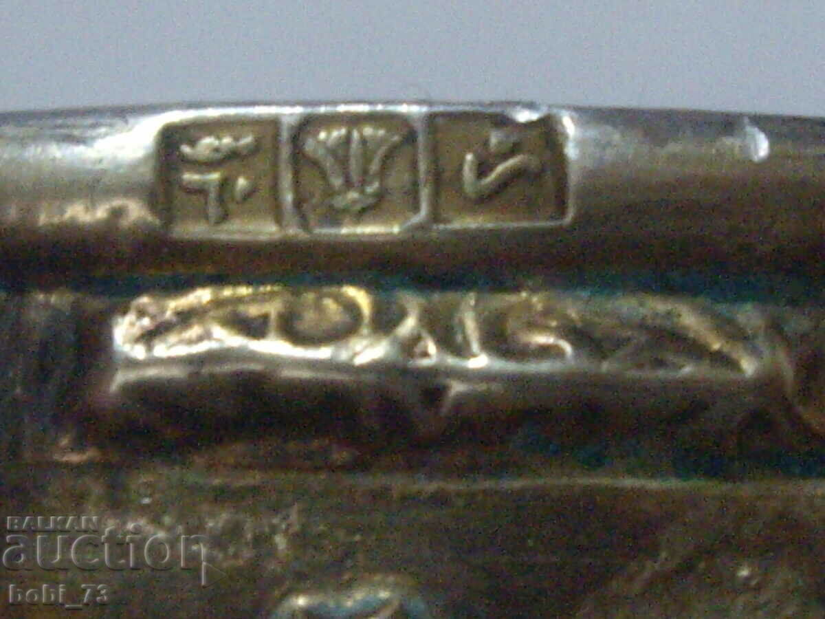 Very beautiful, large and interesting silver bracelet. - 5 Very beautiful, large and interesting silver bracelet. - 5