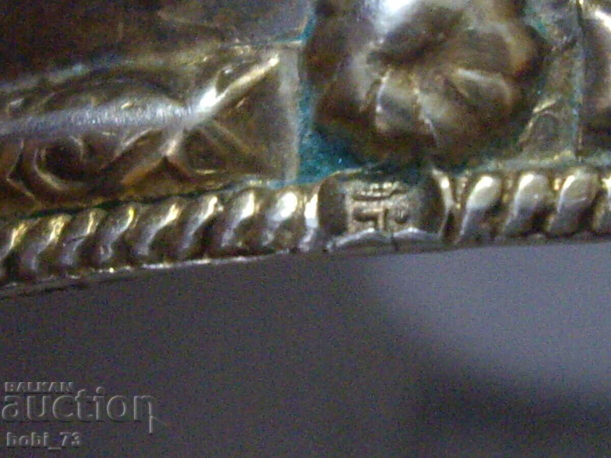 Very beautiful, large and interesting silver bracelet. - 6 Very beautiful, large and interesting silver bracelet. - 6