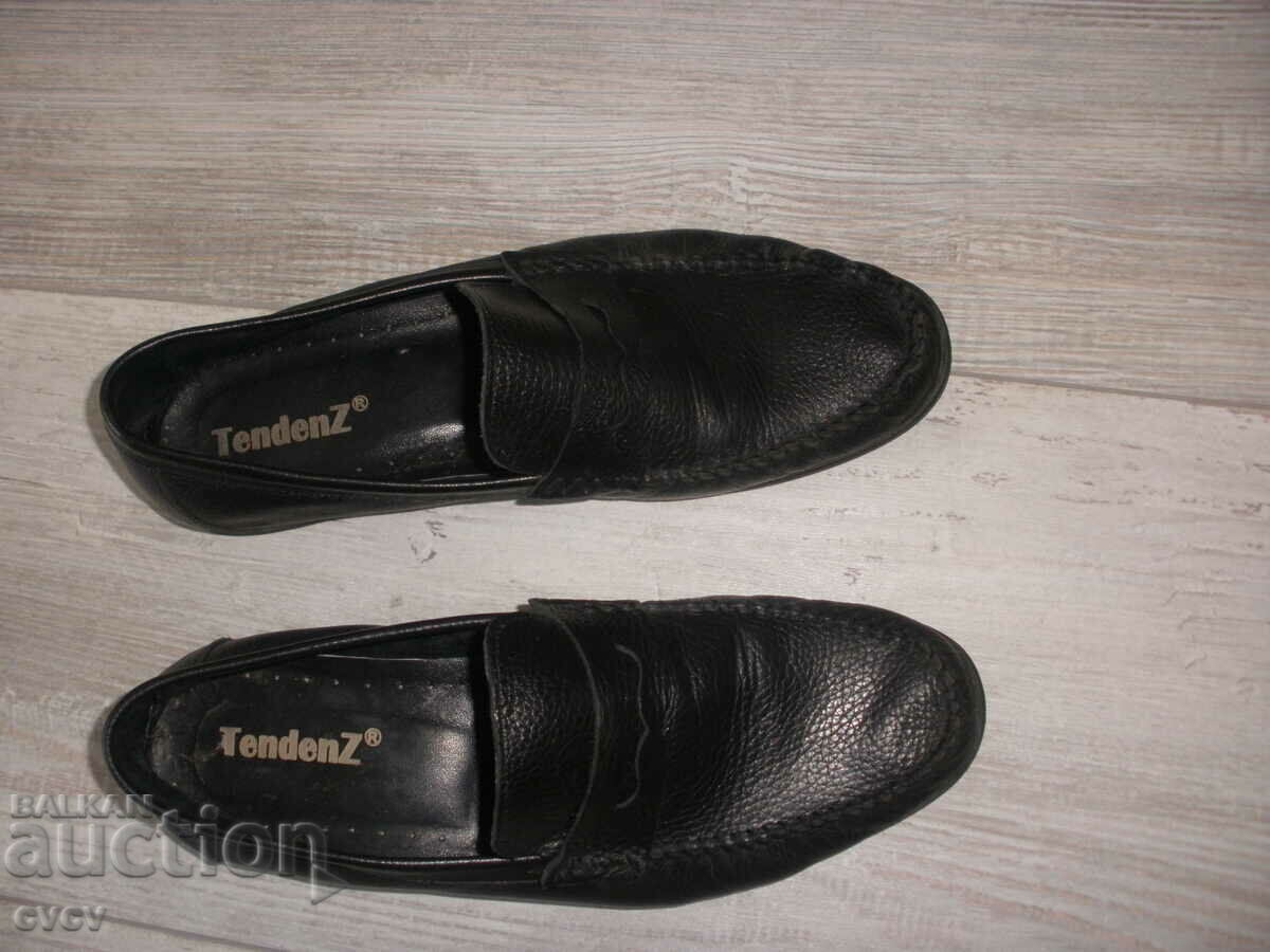 Обувки-мъжки-Tendenz-черни- №44