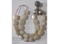 VERY OLD PEARL ROSARY WITH SILVER BALLS