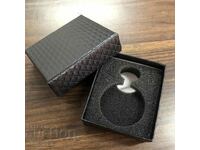 Кутия за джобен часовник подаръчна черна верижка механичен