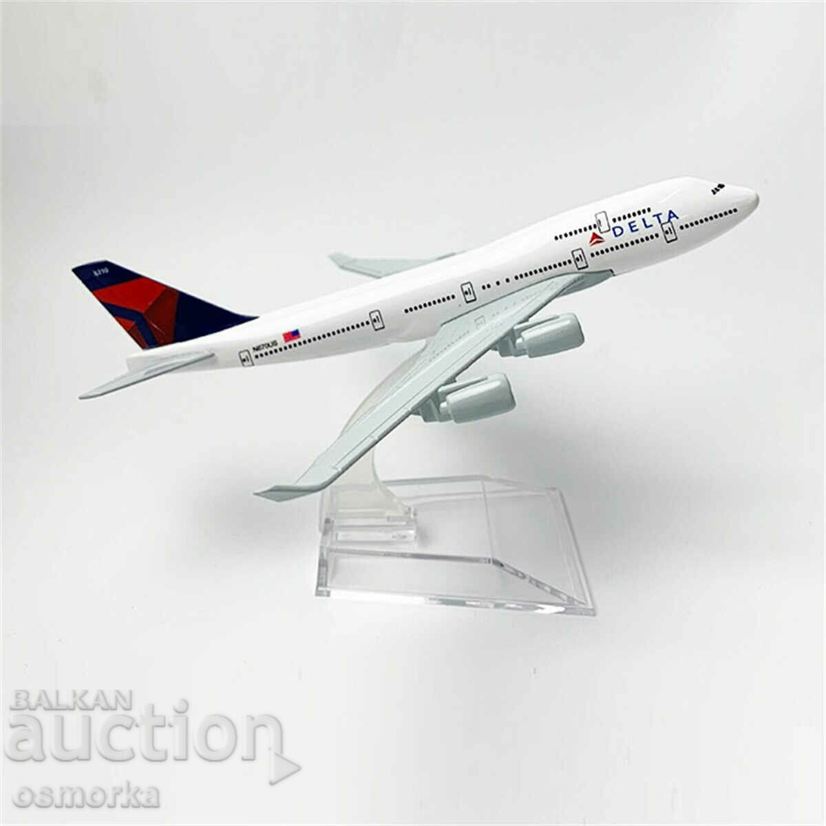 Boeing 747 airplane model model metal airliner Delta Delta with price 32.00 BGN | € 16.36 Boeing 747 airplane model model metal airliner Delta Delta with price 32.00 BGN | € 16.36