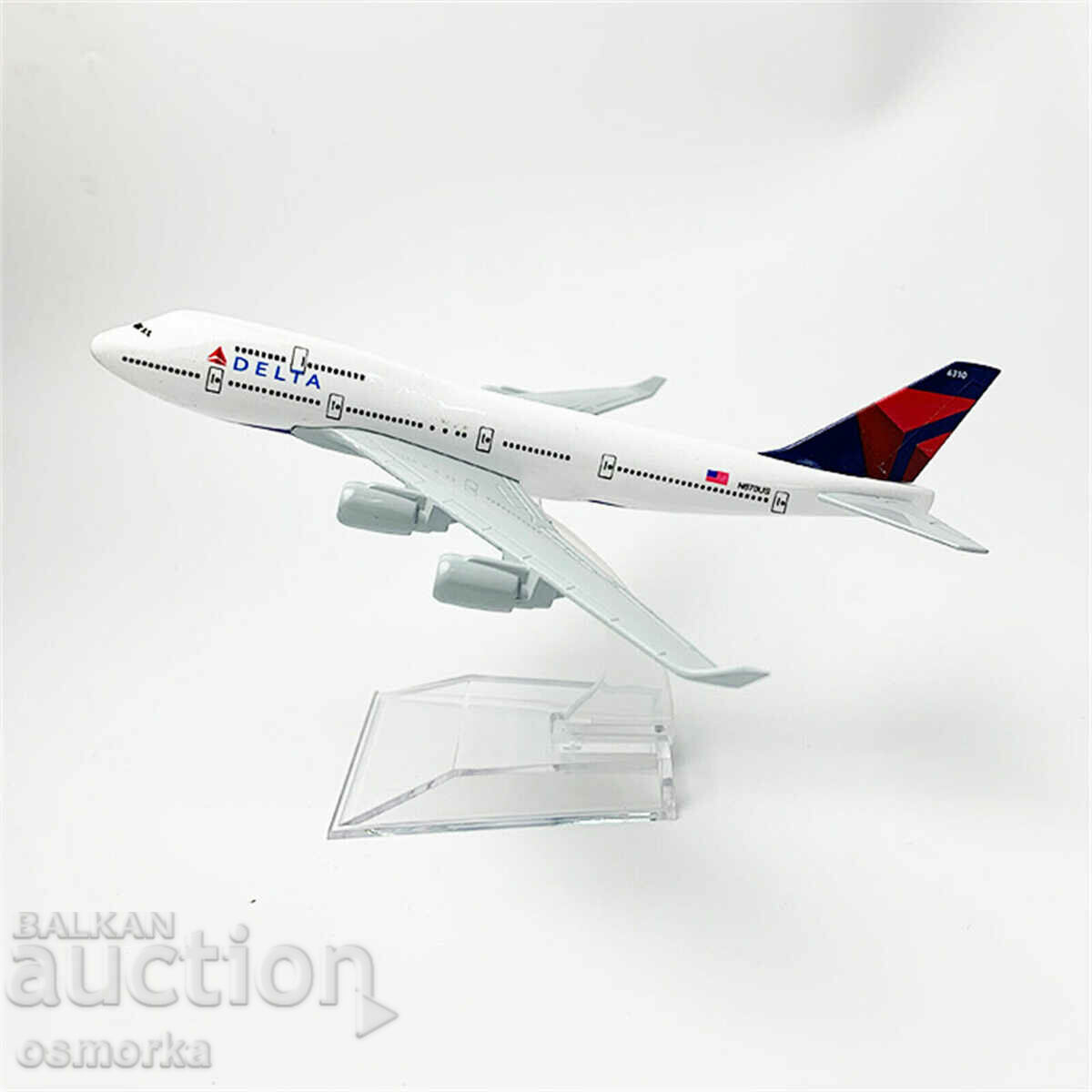 Model de avion Boeing 747 model metalic avion de linie Delta Delta