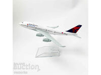Model de avion Boeing 747 model metalic avion de linie Delta Delta