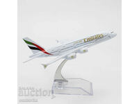 Airbus 380 μοντέλο αεροπλάνου Airbus Emirates μεταλλικό