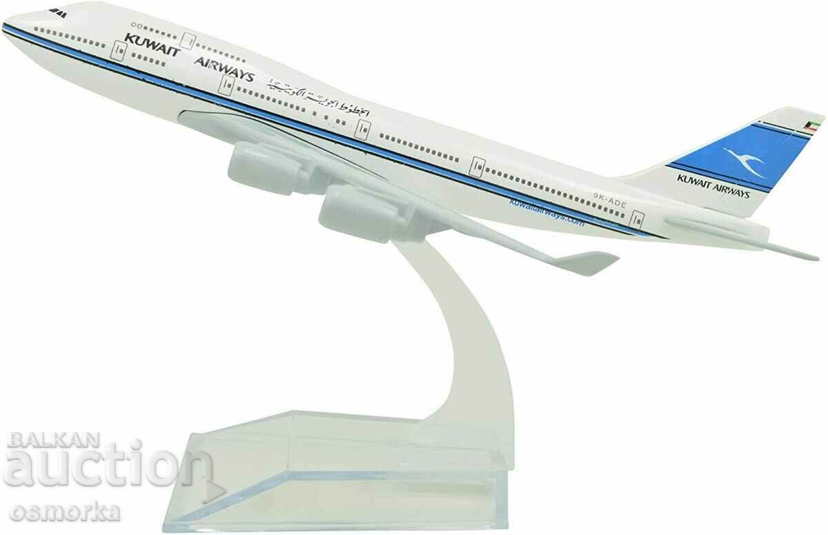 Μοντέλο αεροπλάνου Boeing 747 μοντέλο Kuwait Airways μεταλλικό αεροπλάνο