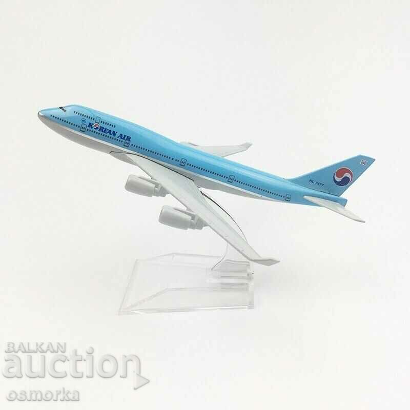 Model de avion Boeing 747 model de căptușeală metalică Korean Air