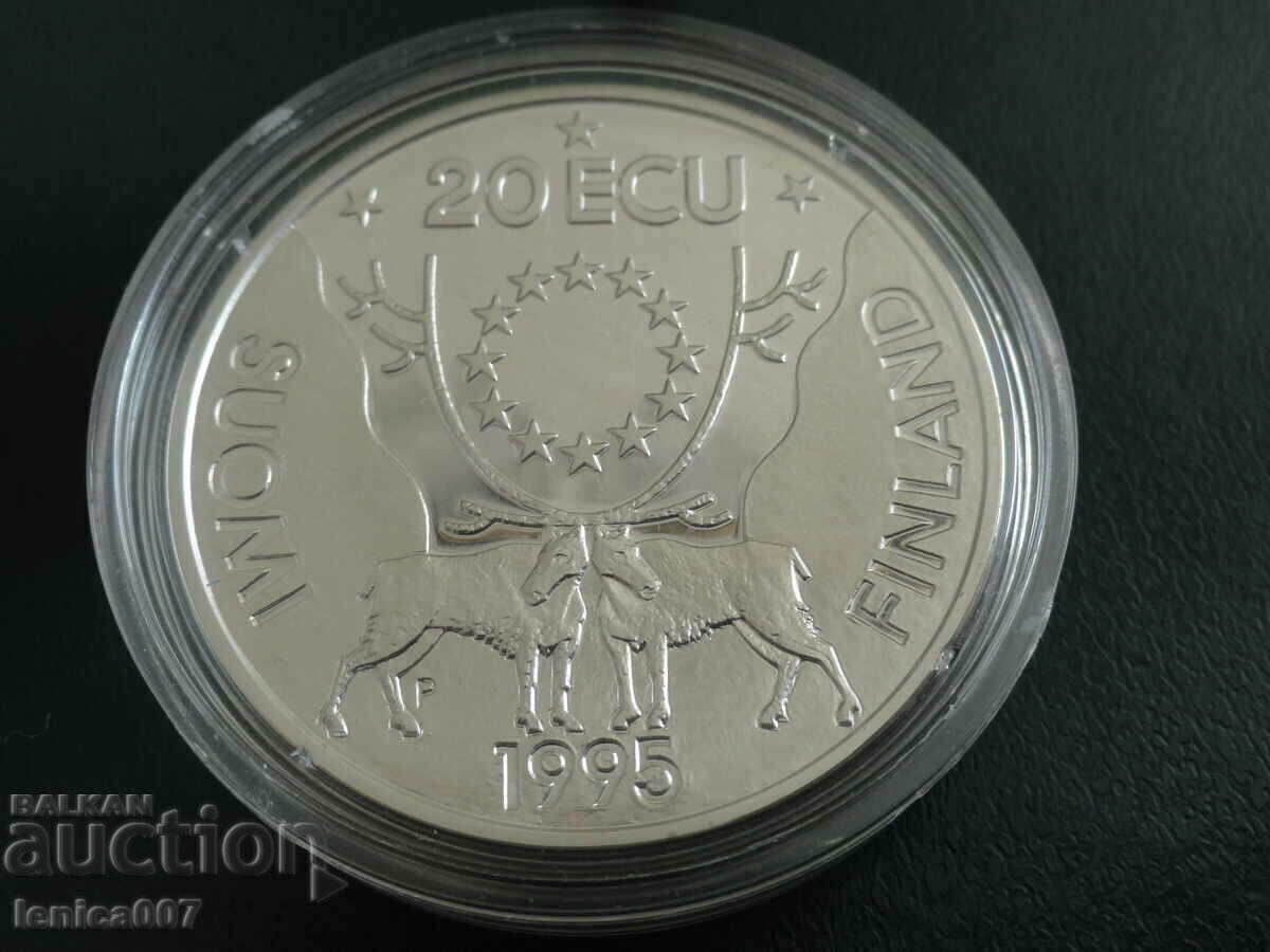 Παράδοση Φινλανδία 1995 - 20 ECU, "Johann Ludwig Runeberg" Παράδοση Φινλανδία 1995 - 20 ECU, "Johann Ludwig Runeberg"