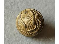 Old Metal Brass Military Button Button - French Avi...
