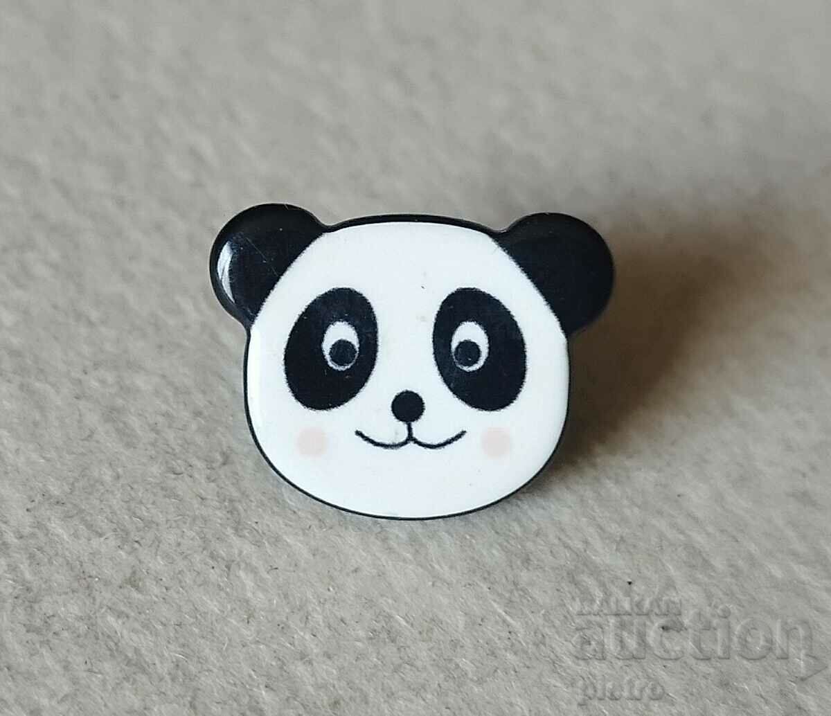 Metal pin badge "Panda"