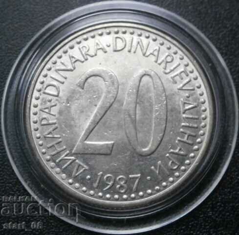 20 динара 1987