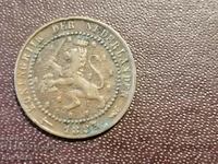 1883 год 1 цент Холандия