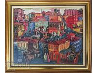 "Old Plovdiv" Tsanko Lavrenov, painting