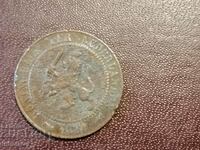 1880 2 1/2 cents Netherlands