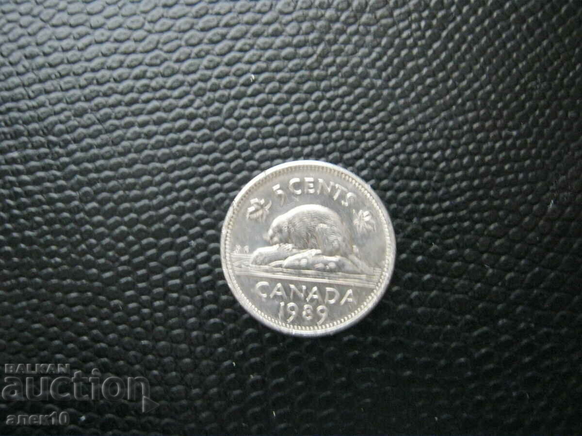 Канада   5  цент    1989