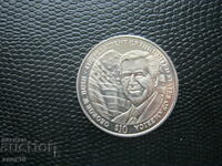 Либерия  10  долар  2001