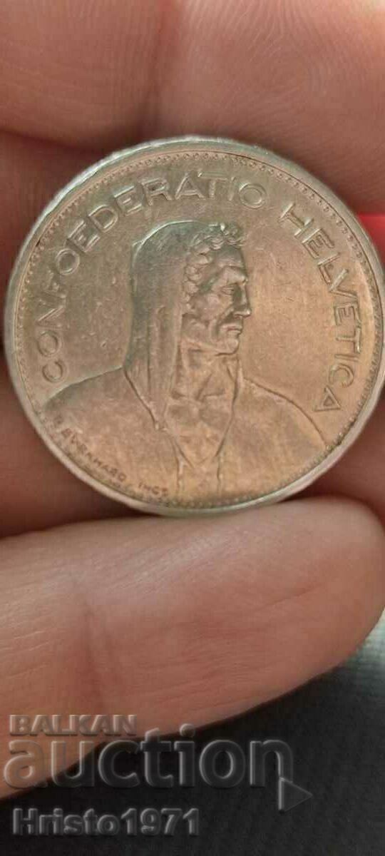 5 francs 1931 with price 45.00 BGN | € 23.01