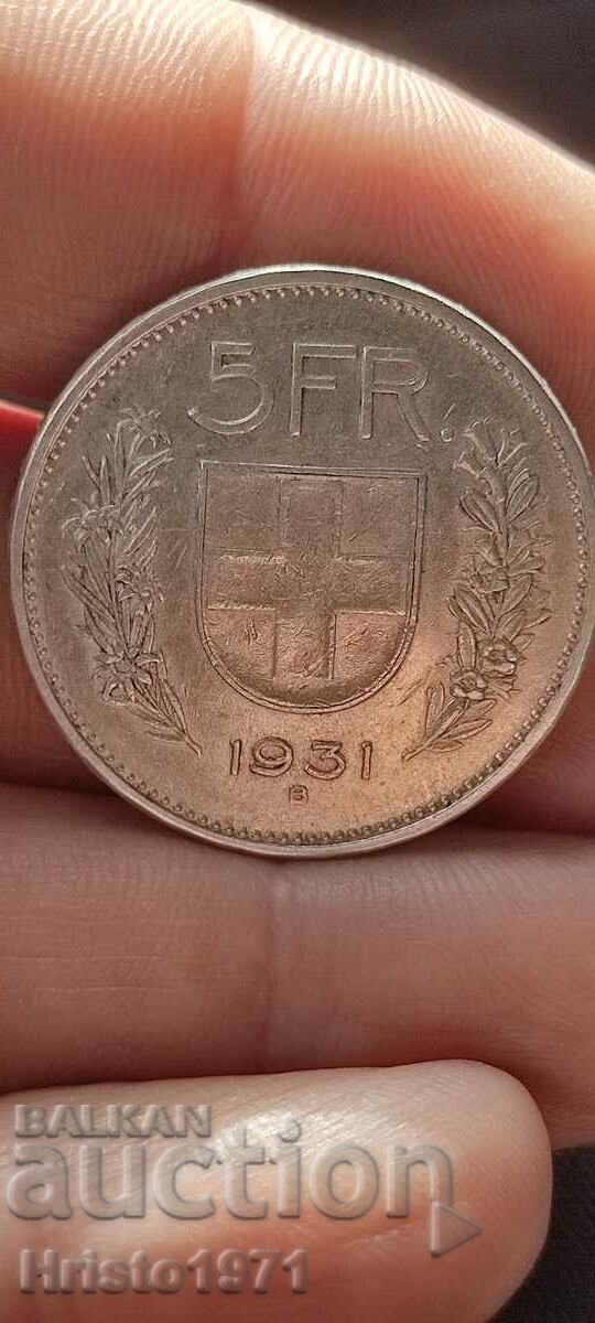 5 franci 1931