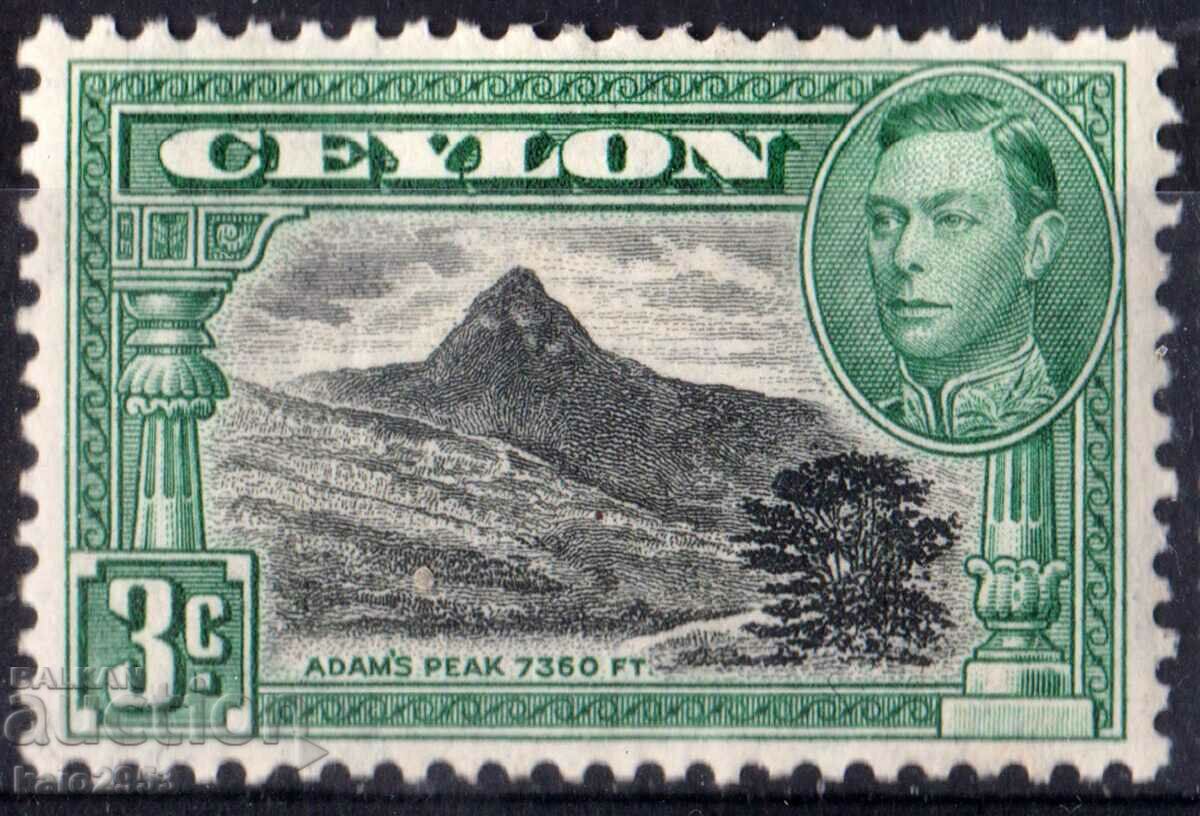 GB/Ceylon-1938-KG VI-Редовна-Връх Адамс,MLH