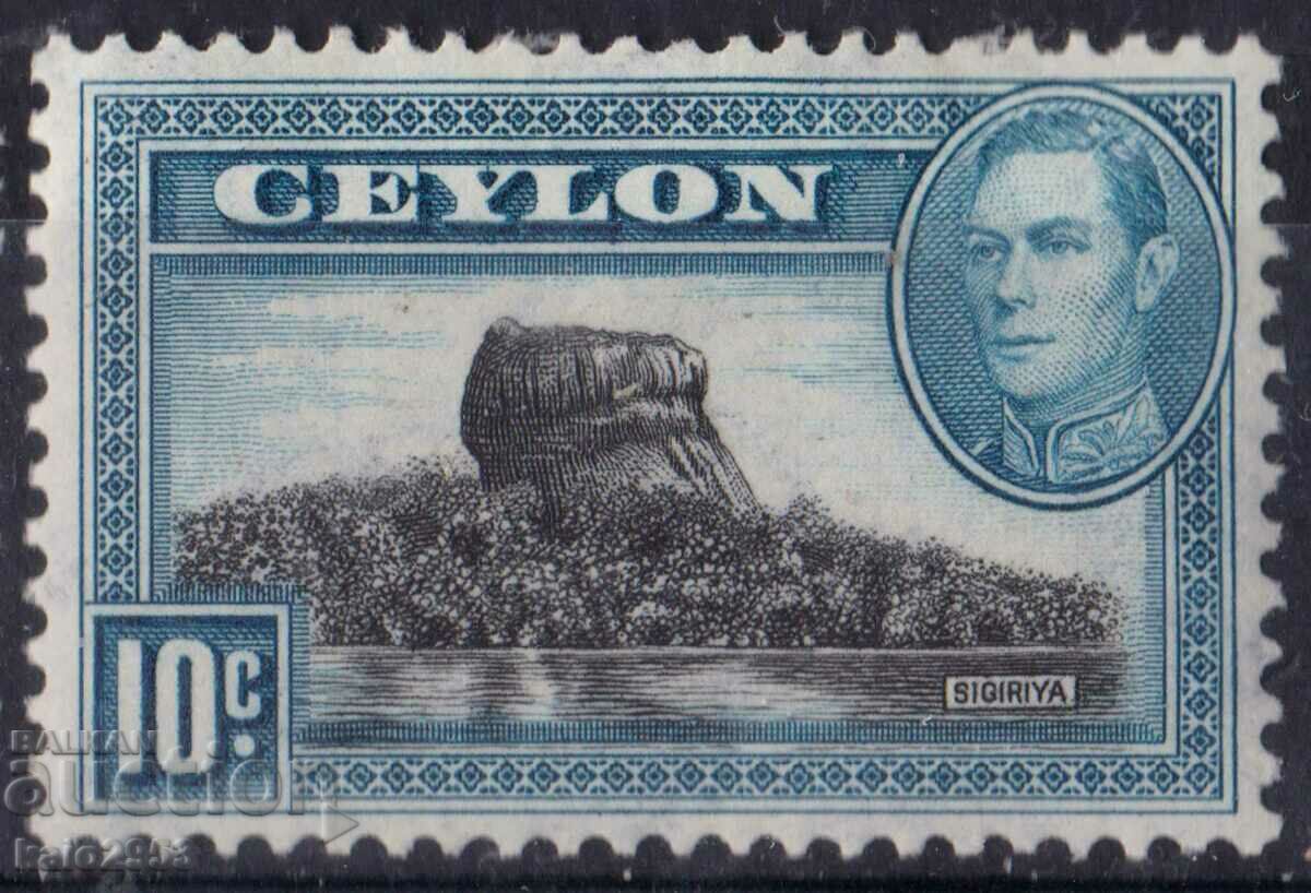 GB/Ceylon-1938-KG VI-Regular-Sigiriya,MLH