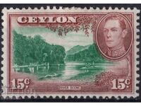 GB/Ceylon-1938-KG VI-Редовна-Речен пейзаж,MLH