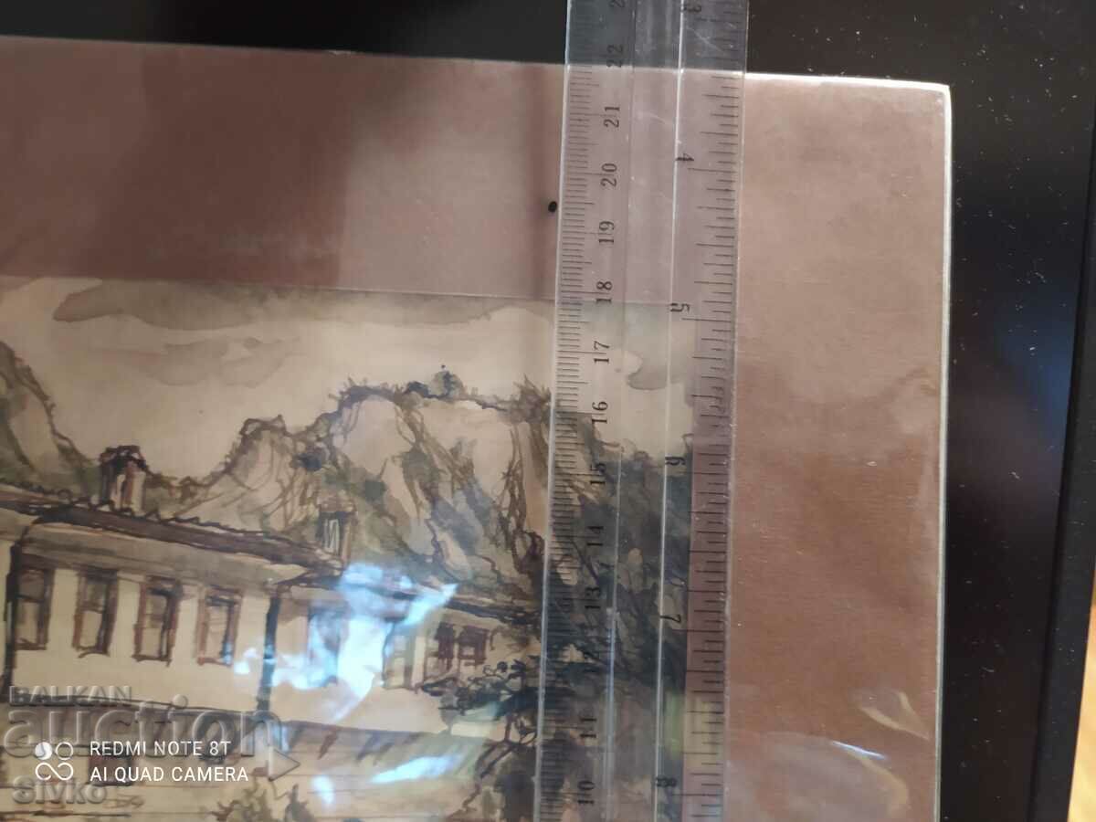 Delivery of Graphics, Melnik, ink, 21-15, Stefan Stoev