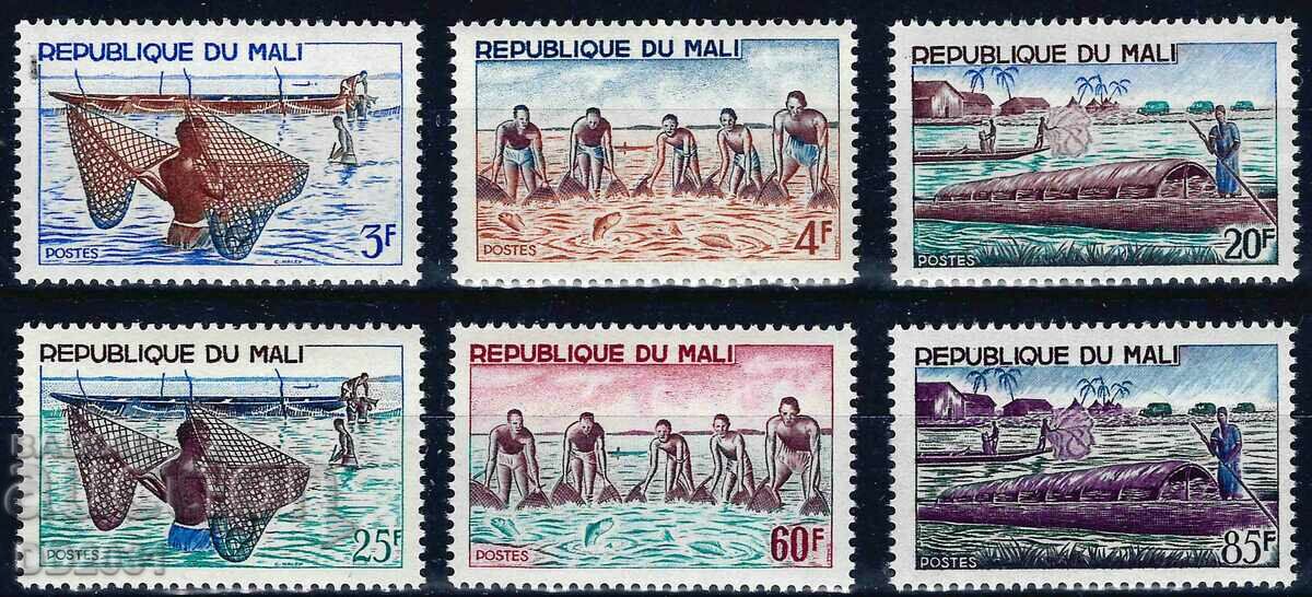 Мали 1966 - рибари лодки MNH