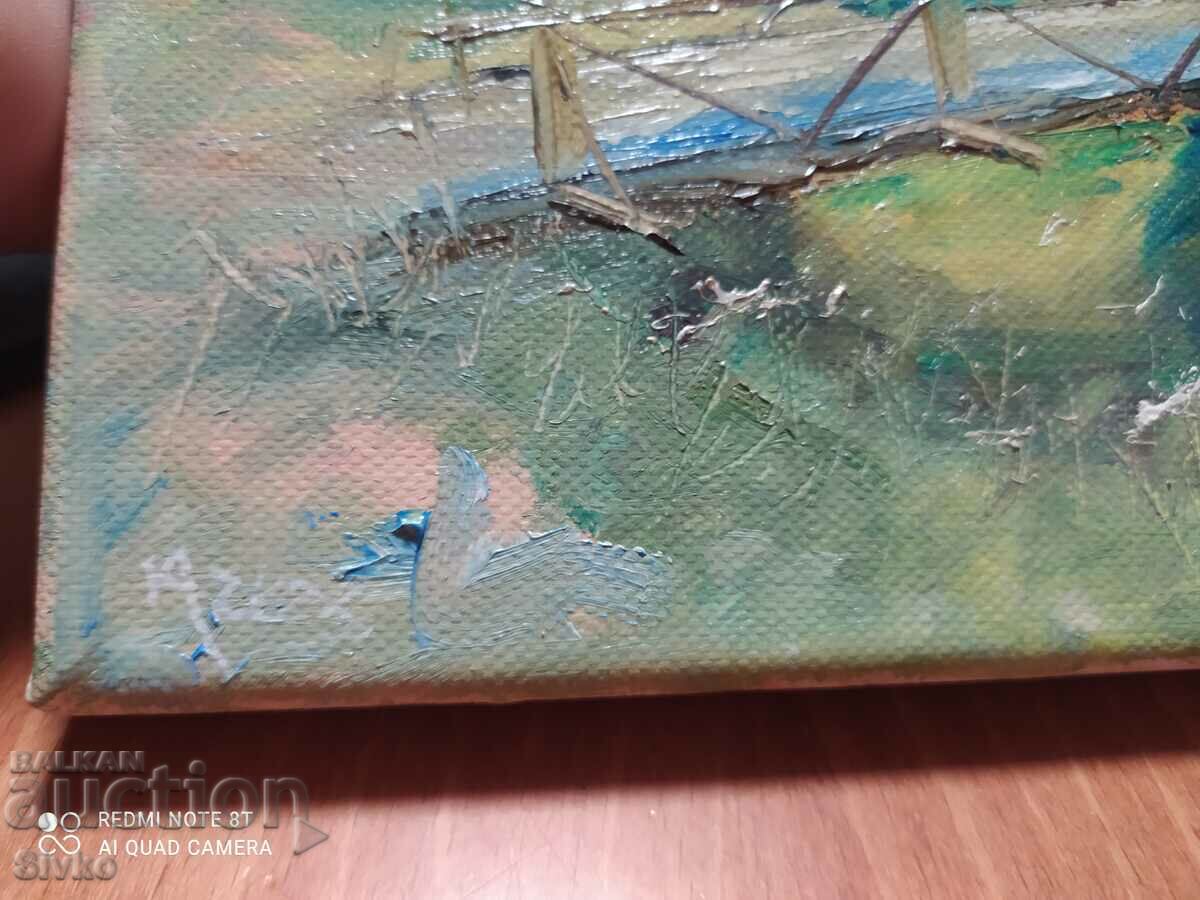 Picture The house with the bridge oil canvas with price 49.99 BGN | € 25.56 Picture The house with the bridge oil canvas with price 49.99 BGN | € 25.56