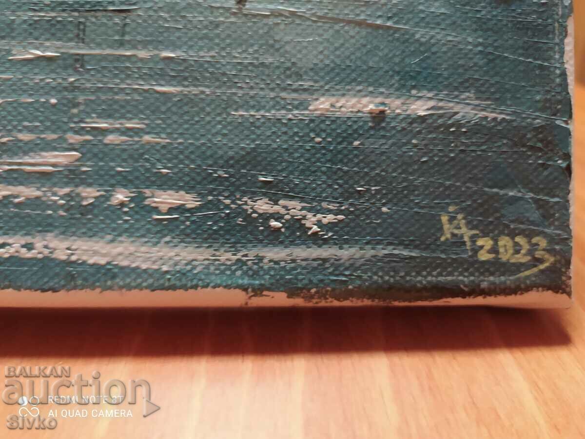 Painting "Boats" oil on canvas with price 49.99 BGN | € 25.56 Painting "Boats" oil on canvas with price 49.99 BGN | € 25.56