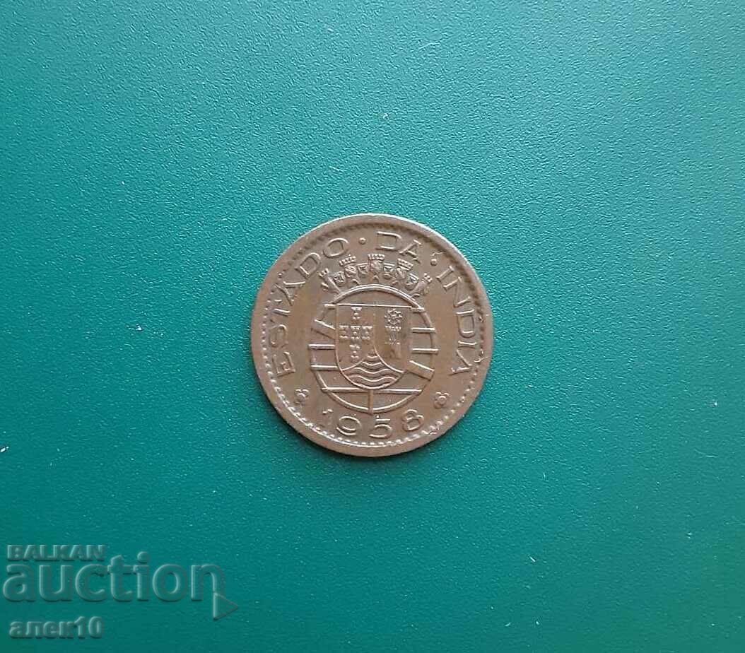 Portuguese India 10 centavos 1958