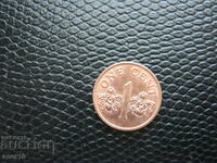 Singapore 1 cent 1995