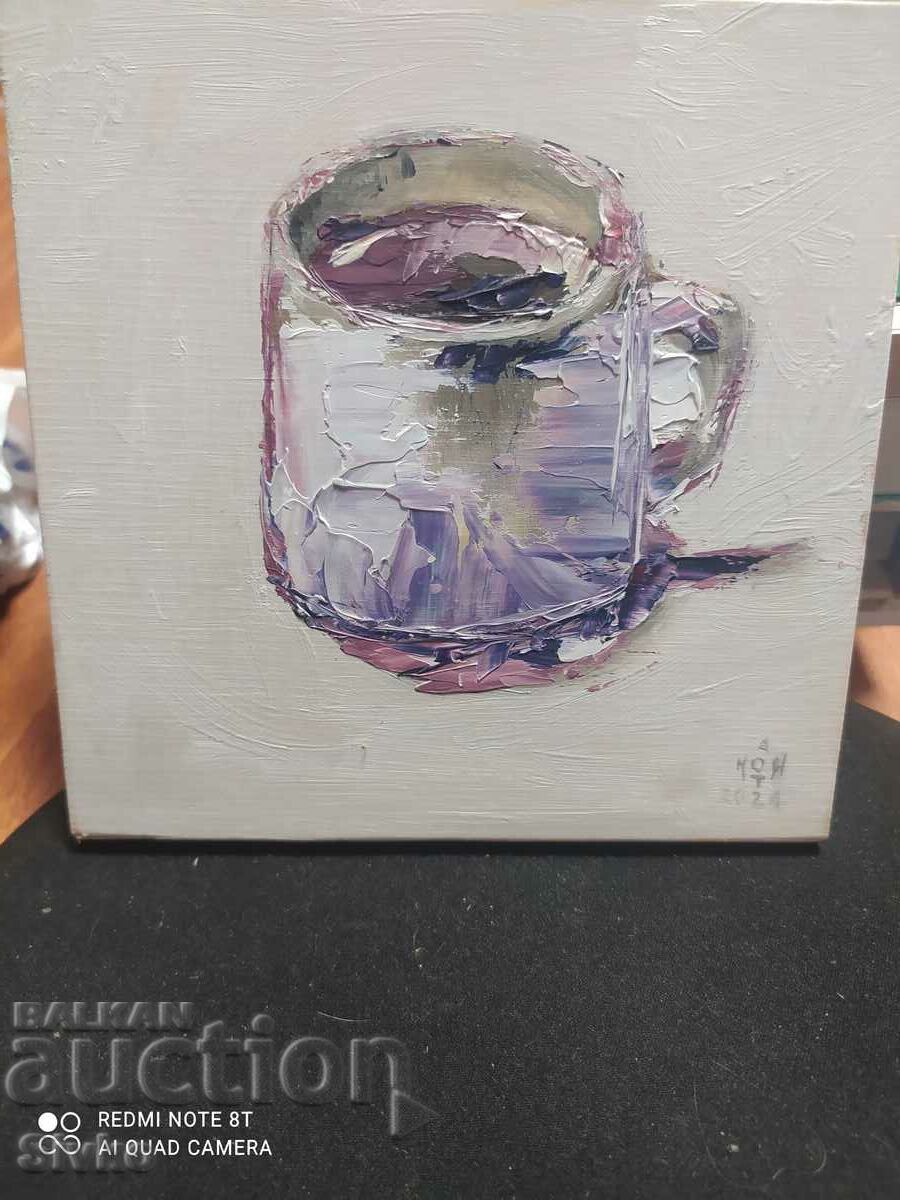 Oil painting MDF cup 12.5 - 12