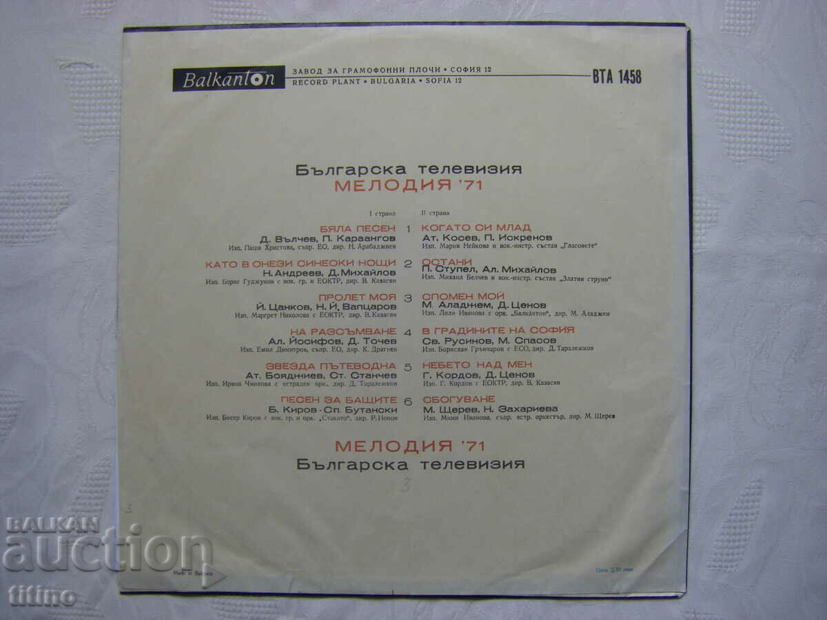 Delivery of VTA 1458 - Bulgarian TV. Tune of the year 71 Delivery of VTA 1458 - Bulgarian TV. Tune of the year 71