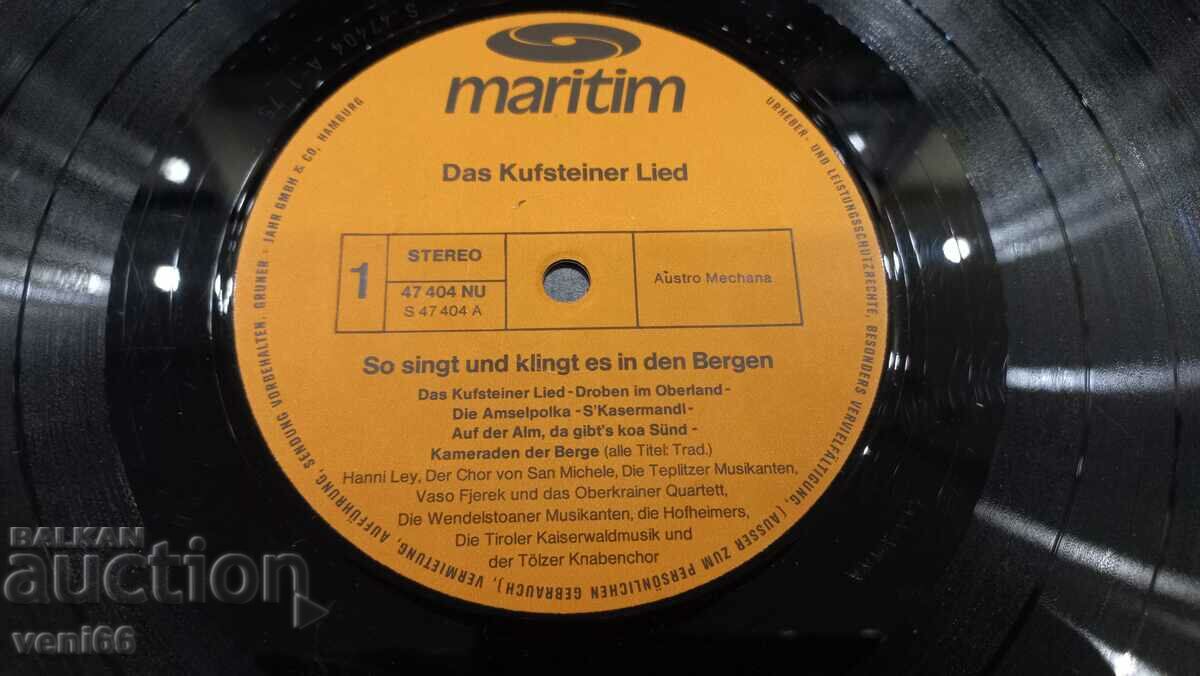 Auction Gramophone record - Das kuftstene lied Auction Gramophone record - Das kuftstene lied