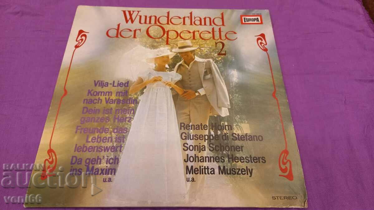 Gramophone record - The wonderful side of the operetta