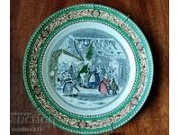 A porcelain plate! England