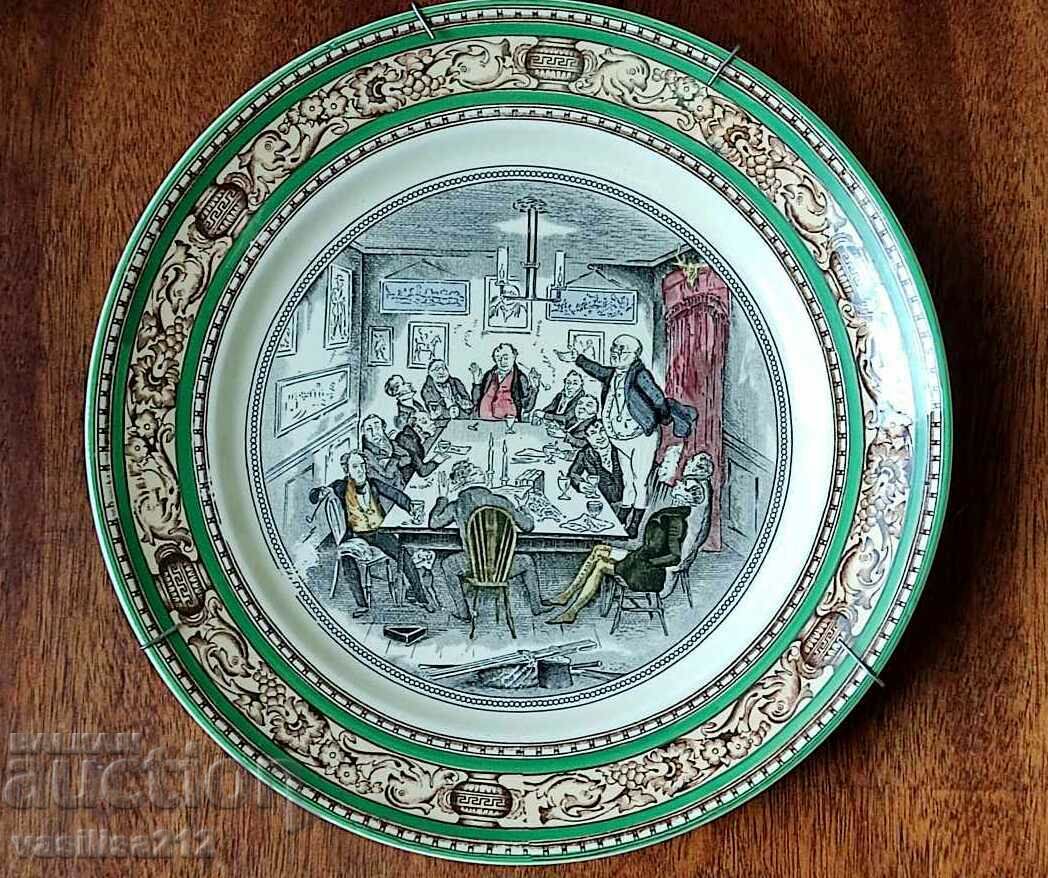 A porcelain plate! England