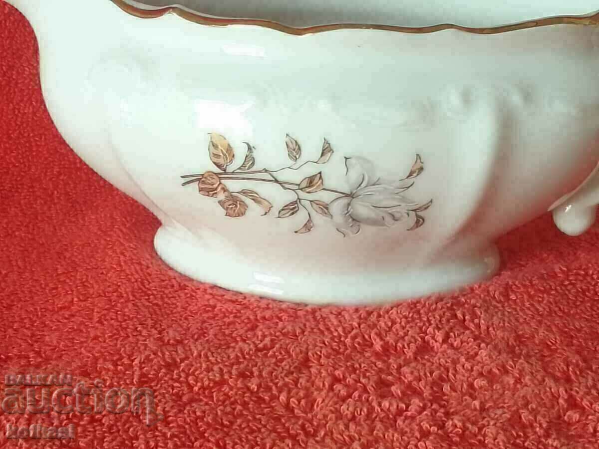 Old Bulgarian porcelain Sociera gilding with price 21.00 BGN | € 10.74 Old Bulgarian porcelain Sociera gilding with price 21.00 BGN | € 10.74