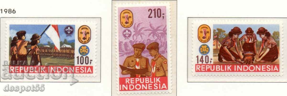 1986. Индонезия. Национално скаутско джамборе, Джакарта.