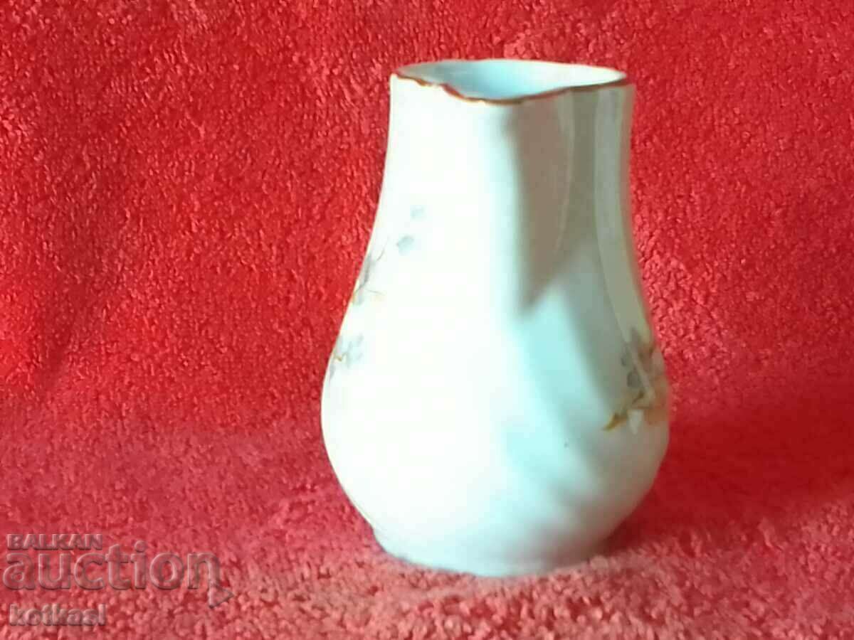 Old Bulgarian porcelain Latiera small jug vessel marked with price 8.50 BGN | € 4.35 Old Bulgarian porcelain Latiera small jug vessel marked with price 8.50 BGN | € 4.35