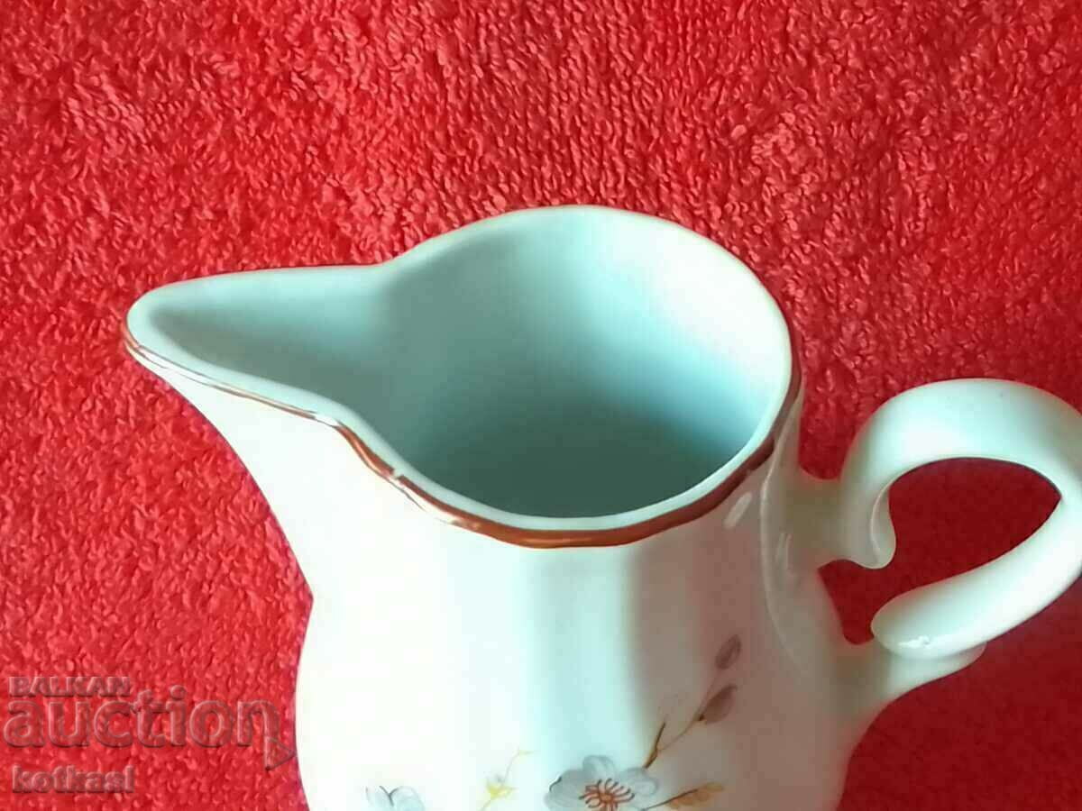 Old Bulgarian porcelain Latiera small jug vessel marked - 6 Old Bulgarian porcelain Latiera small jug vessel marked - 6