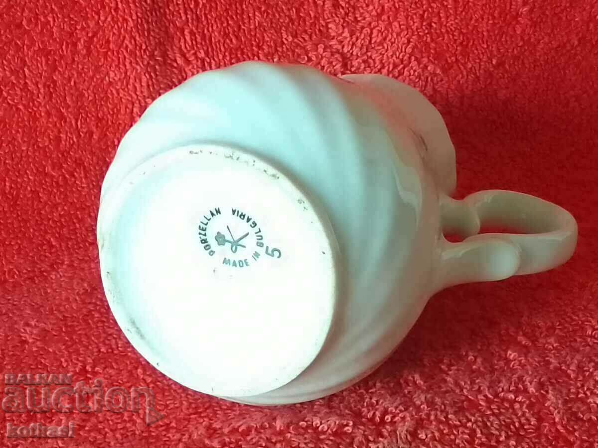 Old Bulgarian porcelain Latiera small jug vessel marked - 7 Old Bulgarian porcelain Latiera small jug vessel marked - 7
