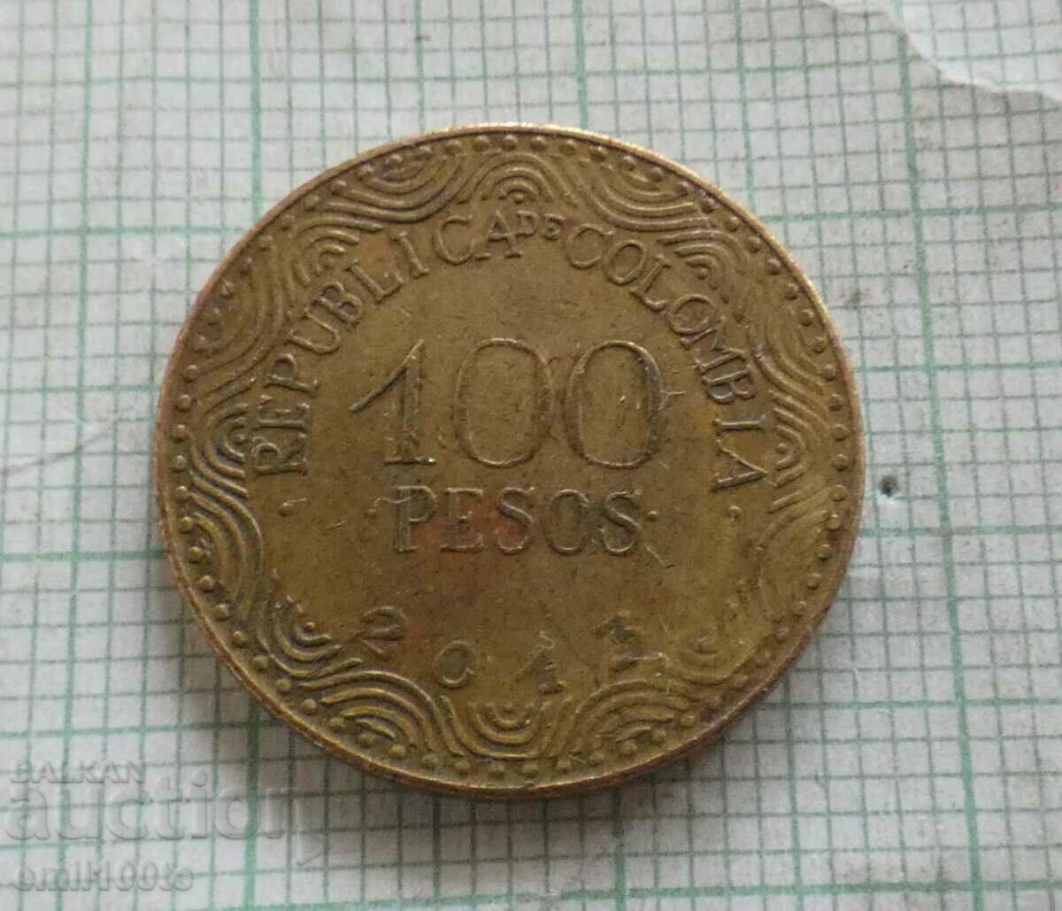 100 песос 2013 година Колумбия